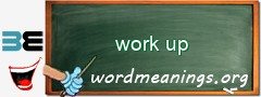 WordMeaning blackboard for work up